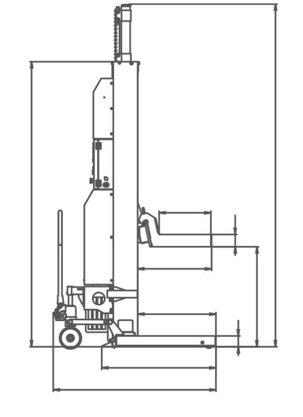 Columna Móvil con Sistema Inalámbrico DC 24V - DM5500MC - - Image 3