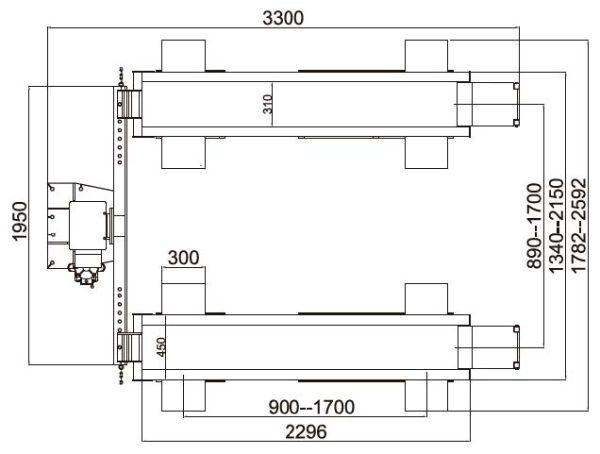 Elevador Monocolumna  para Cortacésped y Quads  230V |  400 V - DM1.0YP - - Image 3