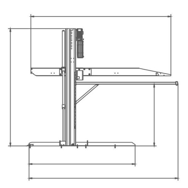 Elevador 2 Columnas Electrohidráulico  con Plataforma 230V   | DM3.0PA | DM3.0PB - Image 3