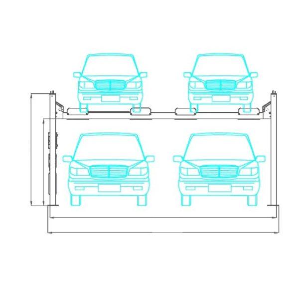 Elevador Parking  Doble - DM400PL - - Imagen 3